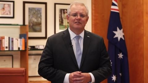 Prime Minister Scott Morrison supports the Red Shield Appeal