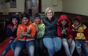 Olive meets kids corps helped