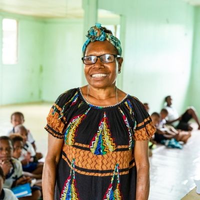 Salvos techer in a Classroom